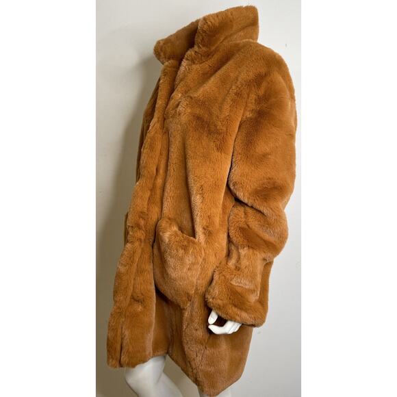 Double D Ranch Montana Chill Iron Rust Faux Fur Jacket 1X NWT Pantina Concho Btn - Picture 2 of 11